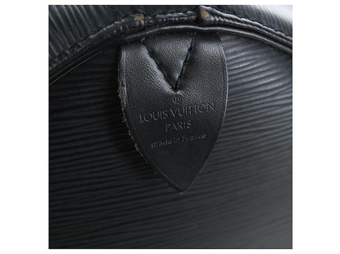 LOUIS VUITTON Epi Keepall 50 Boston Bag Noir M42962 LV Auth LN106V Nero - vista 15