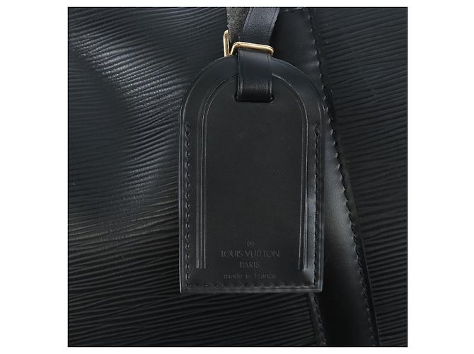LOUIS VUITTON Epi Keepall 50 Boston Bag Noir M42962 LV Auth LN106V Nero - vista 16