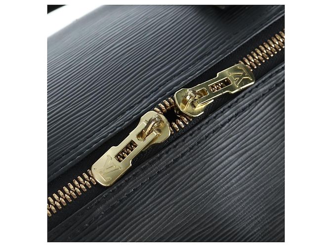 LOUIS VUITTON Epi Keepall 50 Boston Bag Noir M42962 LV Auth LN106V Nero - vista 17