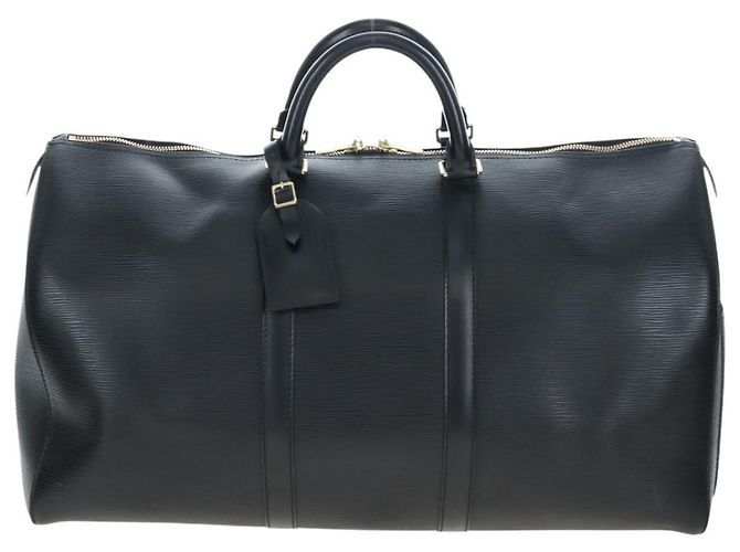 LOUIS VUITTON Epi Keepall 50 Boston Bag Noir M42962 LV Auth LN106V Nero - vista 2