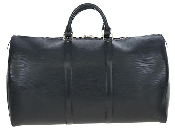LOUIS VUITTON Epi Keepall 50 Boston Bag Noir M42962 LV Auth LN106V Nero - vista 3