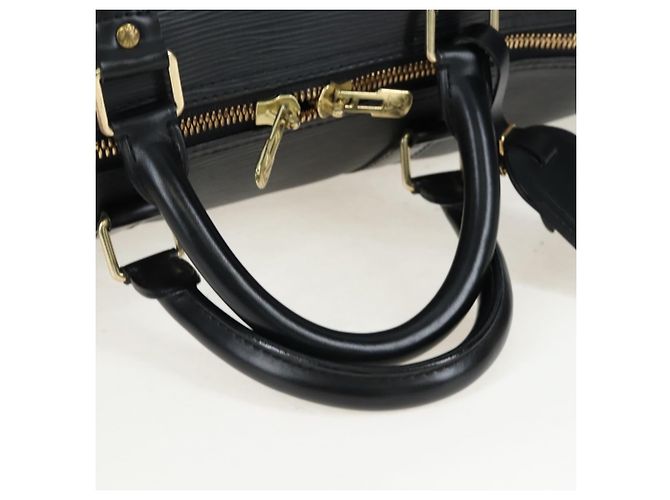 LOUIS VUITTON Epi Keepall 50 Boston Bag Noir M42962 LV Auth LN106V Nero - vista 7