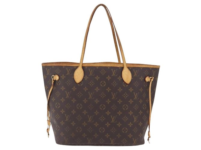 Borsa Tote LOUIS VUITTON Monogram Neverfull MM M40156 LV Auth ep16427 Monogramma - vista 3
