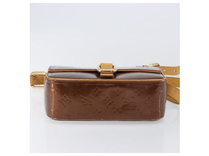 Borsa LOUIS VUITTON Monogram Vernis Christie GM Bronze M91107 LV Auth ka6649 Bronzo - vista 12