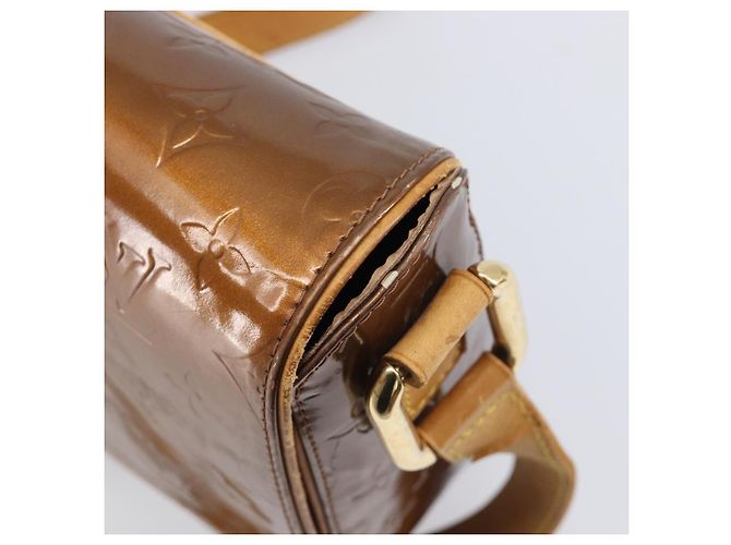 Borsa LOUIS VUITTON Monogram Vernis Christie GM Bronze M91107 LV Auth ka6649 Bronzo - vista 19