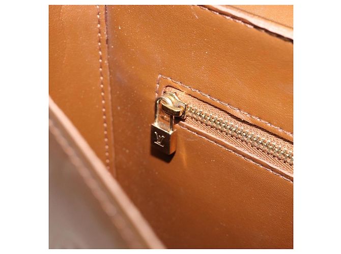 Borsa LOUIS VUITTON Monogram Vernis Christie GM Bronze M91107 LV Auth ka6649 Bronzo - vista 29