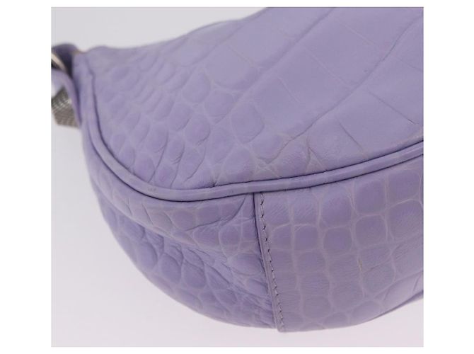 Borsa a tracolla Balenciaga le cagoule in pelle viola argento 671309 Auth ka6589M Porpora - vista 14