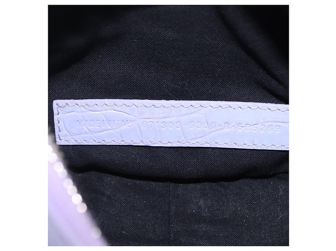 Borsa a tracolla Balenciaga le cagoule in pelle viola argento 671309 Auth ka6589M Porpora - vista 22