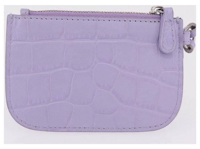 Borsa a tracolla Balenciaga le cagoule in pelle viola argento 671309 Auth ka6589M Porpora - vista 24
