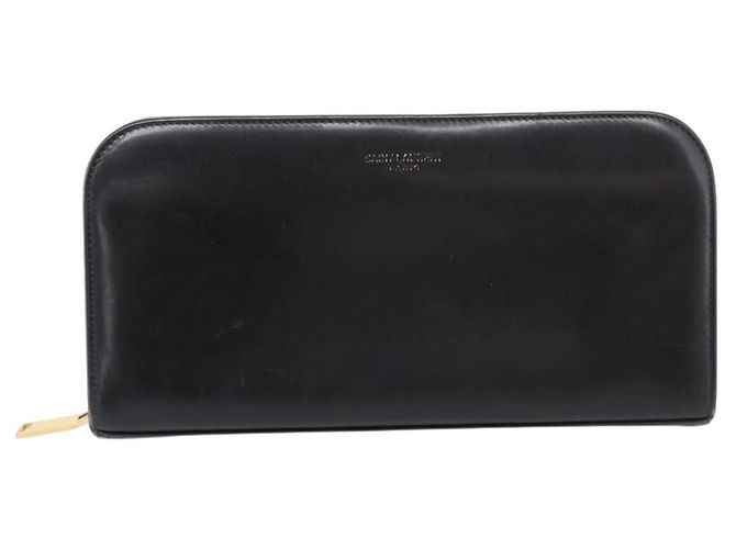 Autre Marque Portafoglio lungo Saint Laurent in pelle nera e oro Auth bs37677 Nero D'oro - vista 2