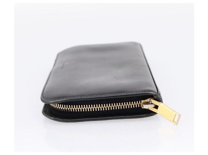 Autre Marque Portafoglio lungo Saint Laurent in pelle nera e oro Auth bs37677 Nero D'oro - vista 4