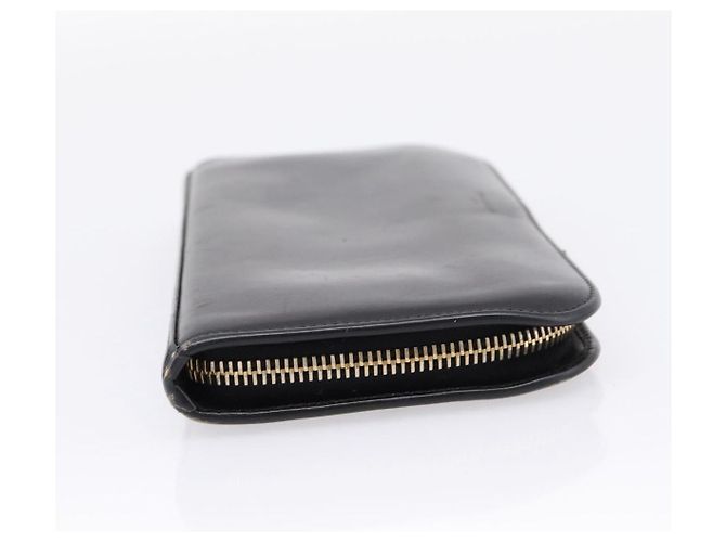 Autre Marque Portafoglio lungo Saint Laurent in pelle nera e oro Auth bs37677 Nero D'oro - vista 5