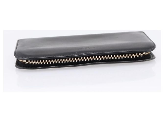 Autre Marque Portafoglio lungo Saint Laurent in pelle nera e oro Auth bs37677 Nero D'oro - vista 6