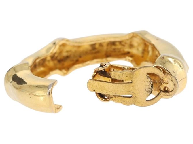 Hermès Orecchini HERMES metallo Gold Tone Auth bs37621 - vista 11