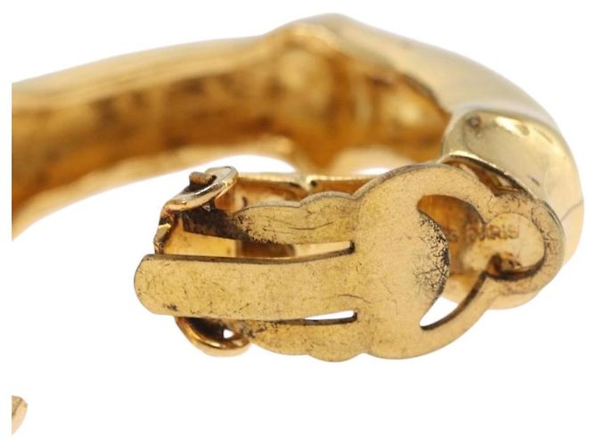 Hermès Orecchini HERMES metallo Gold Tone Auth bs37621 - vista 13