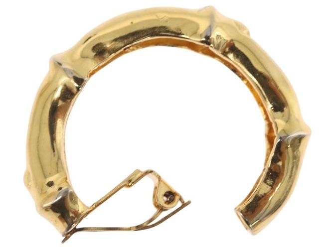 Hermès Orecchini HERMES metallo Gold Tone Auth bs37621 - vista 17