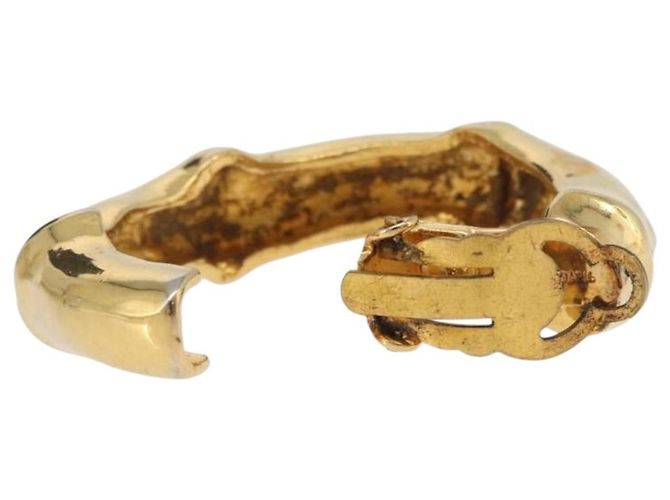 Hermès Orecchini HERMES metallo Gold Tone Auth bs37621 - vista 3