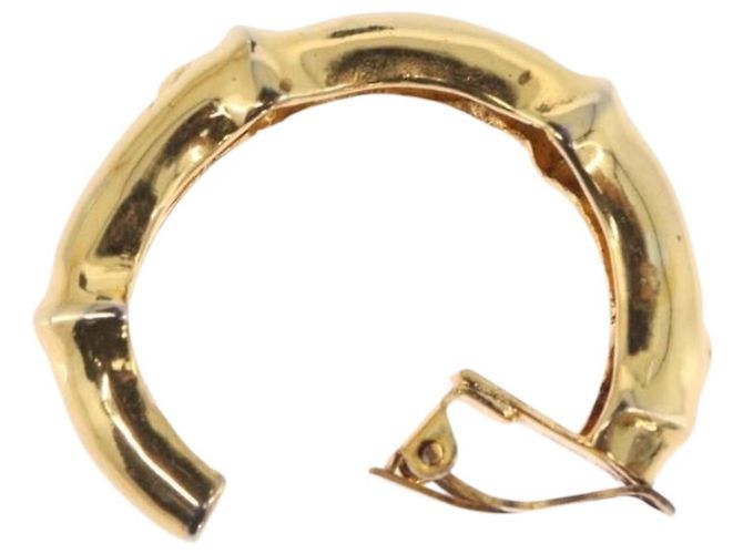 Hermès Orecchini HERMES metallo Gold Tone Auth bs37621 - vista 8