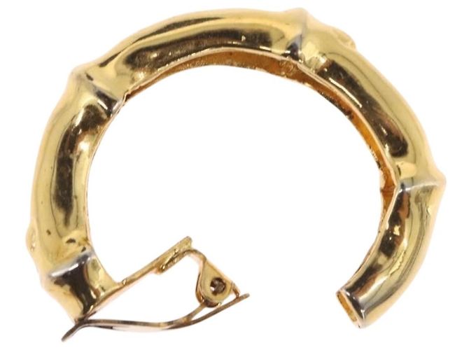 Hermès Orecchini HERMES metallo Gold Tone Auth bs37621 - vista 9