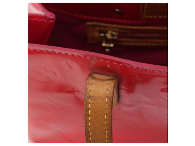 LOUIS VUITTON Monogram Vernis Reade PM Hand Bag Fuchsia Pink M91221 Auth hk4181 Rosa Fuschia - vista 10