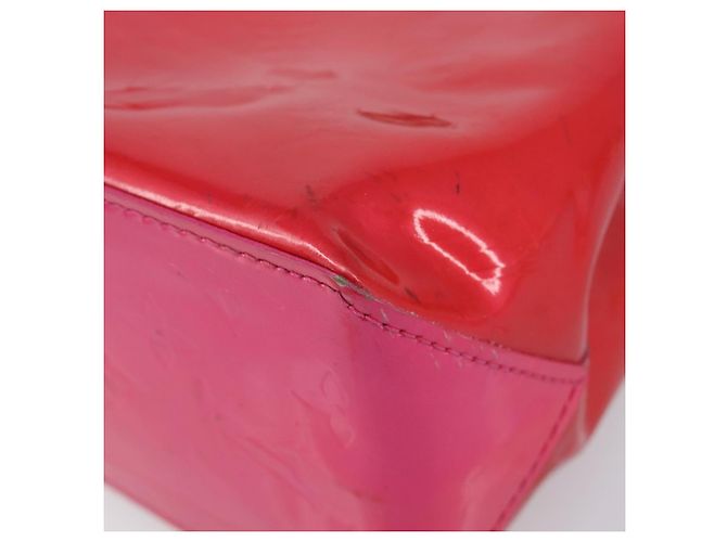 LOUIS VUITTON Monogram Vernis Reade PM Hand Bag Fuchsia Pink M91221 Auth hk4181 Rosa Fuschia - vista 17