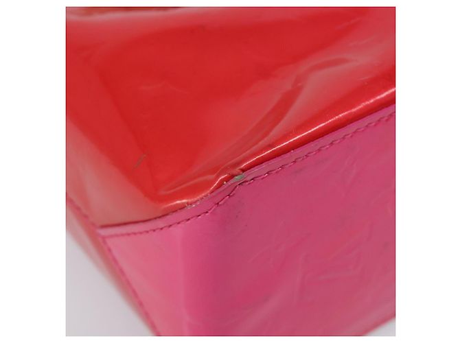 LOUIS VUITTON Monogram Vernis Reade PM Hand Bag Fuchsia Pink M91221 Auth hk4181 Rosa Fuschia - vista 18