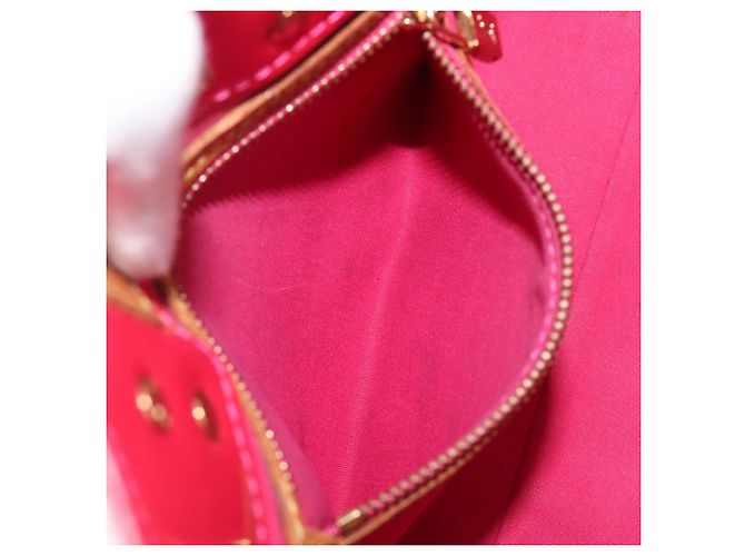LOUIS VUITTON Monogram Vernis Reade PM Hand Bag Fuchsia Pink M91221 Auth hk4181 Rosa Fuschia - vista 26
