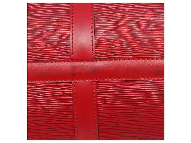 LOUIS VUITTON Epi Keepall 50 Boston Bag Red M42967 LV Auth 205802A Rosso - vista 10