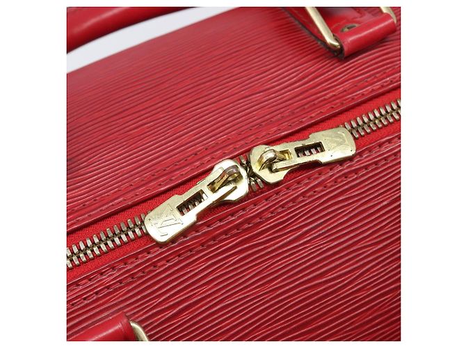 LOUIS VUITTON Epi Keepall 50 Boston Bag Red M42967 LV Auth 205802A Rosso - vista 18