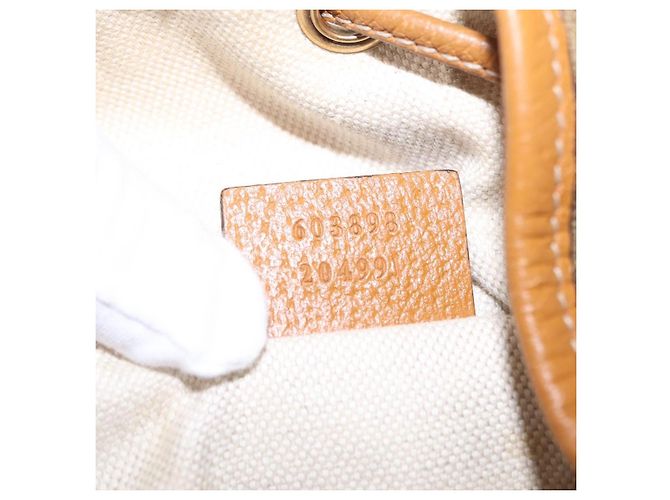 Borsa GUCCI Micro GG Supreme GUCCIxDisney PVC Beige Gold 603898 Auth LN145 - vista 39