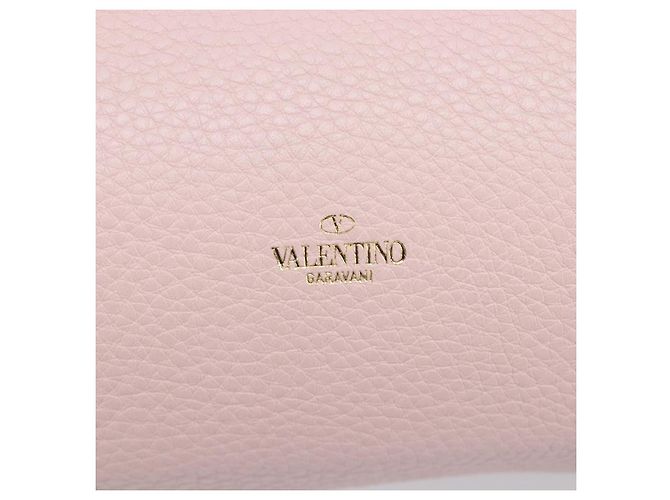 Borsa Valentino Rock Studs in pelle Rosa Oro Auth 207886V D'oro - vista 18