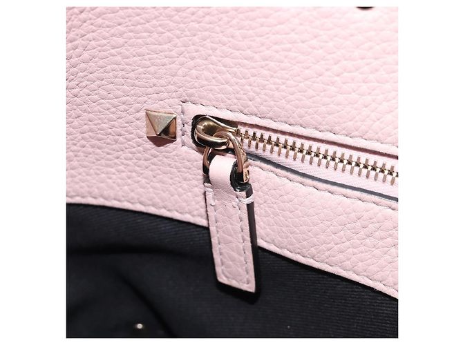 Borsa Valentino Rock Studs in pelle Rosa Oro Auth 207886V D'oro - vista 23
