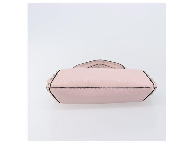 Borsa Valentino Rock Studs in pelle Rosa Oro Auth 207886V D'oro - vista 5