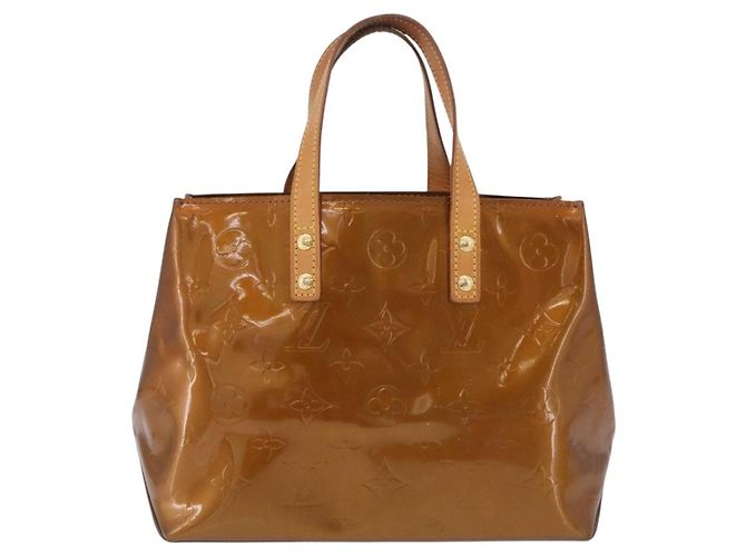 LOUIS VUITTON Monogram Vernis Reade PM Handtasche Bronze M91146 LV Auth am12791A - Ansicht 13