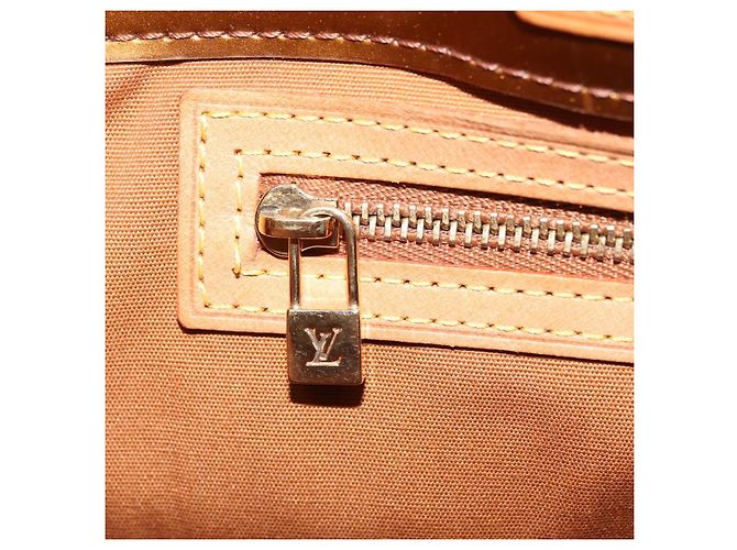 LOUIS VUITTON Monogram Vernis Reade PM Handtasche Bronze M91146 LV Auth am12791A - Ansicht 21