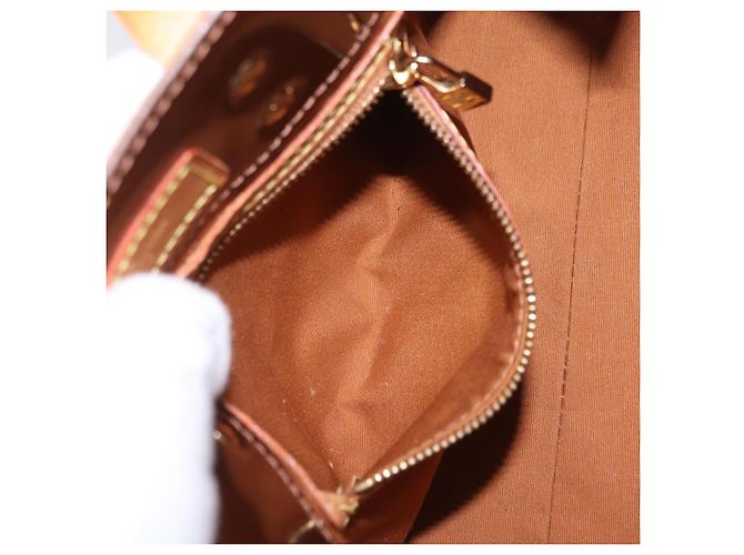 LOUIS VUITTON Monogram Vernis Reade PM Handtasche Bronze M91146 LV Auth am12791A - Ansicht 22