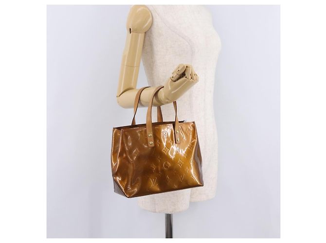 LOUIS VUITTON Monogram Vernis Reade PM Handtasche Bronze M91146 LV Auth am12791A - Ansicht 23