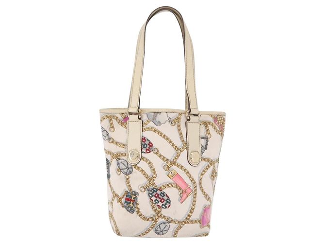 GUCCI Tote Bag Satin White Gold 153361 Auth ep16297 - Ansicht 2