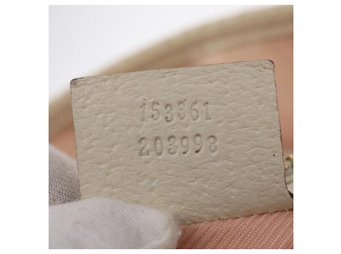 GUCCI Tote Bag Satin White Gold 153361 Auth ep16297 - Ansicht 29