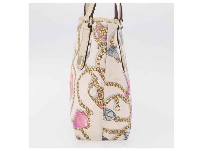 GUCCI Tote Bag Satin White Gold 153361 Auth ep16297 - Ansicht 5