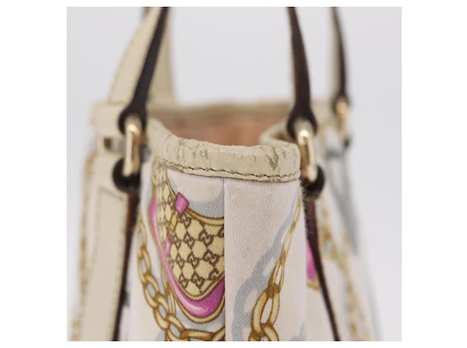 GUCCI Tote Bag Satin White Gold 153361 Auth ep16297 - Ansicht 6