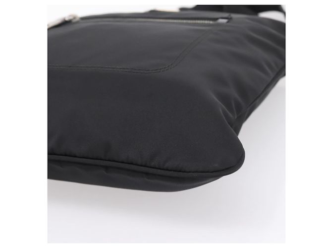 Borsa a tracolla PRADA Nylon Black Silver Auth ki6913A Nero Argento - vista 10