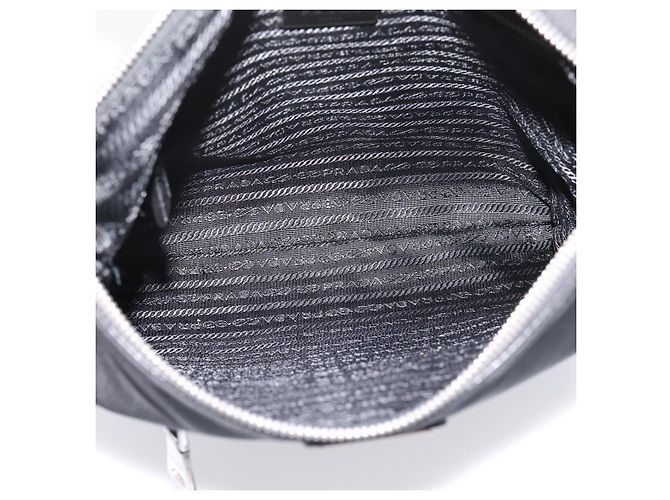 Borsa a tracolla PRADA Nylon Black Silver Auth ki6913A Nero Argento - vista 18