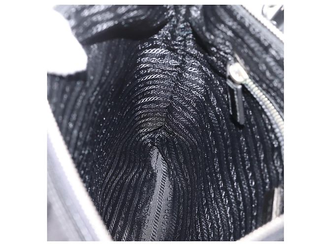 Borsa a tracolla PRADA Nylon Black Silver Auth ki6913A Nero Argento - vista 20