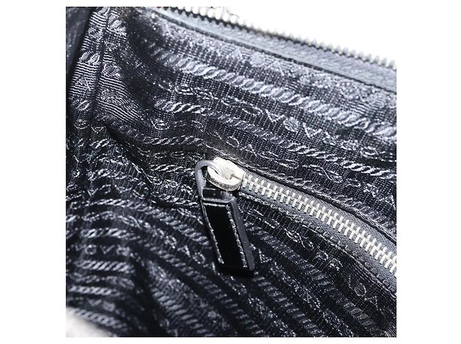 Borsa a tracolla PRADA Nylon Black Silver Auth ki6913A Nero Argento - vista 21