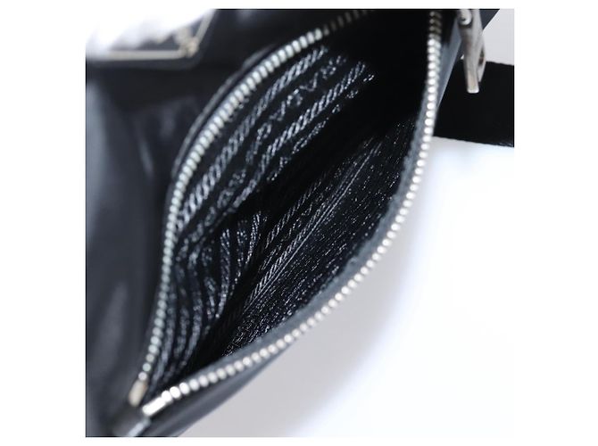 Borsa a tracolla PRADA Nylon Black Silver Auth ki6913A Nero Argento - vista 23