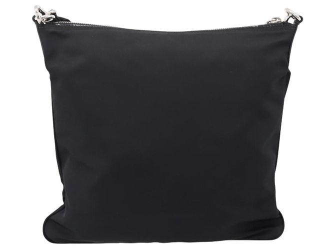 Borsa a tracolla PRADA Nylon Black Silver Auth ki6913A Nero Argento - vista 3