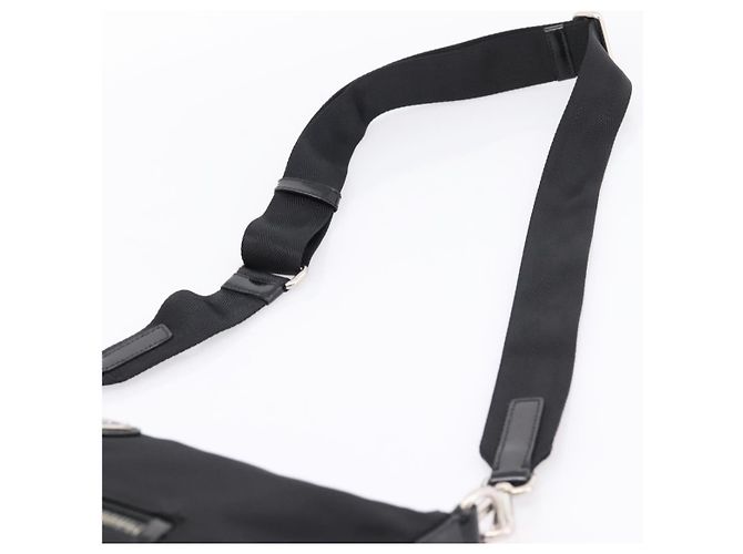 Borsa a tracolla PRADA Nylon Black Silver Auth ki6913A Nero Argento - vista 8