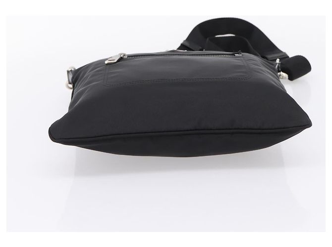 Borsa a tracolla PRADA Nylon Black Silver Auth ki6913A Nero Argento - vista 9