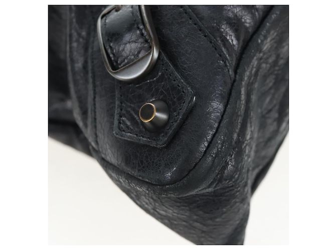 Borsa Balenciaga The First in pelle 2way Nera 103208 Auth am12679V Nero - vista 14